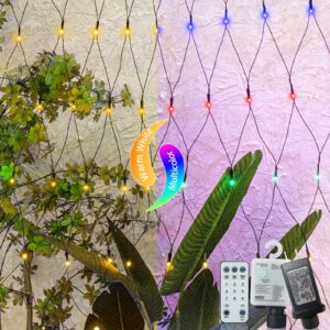 9.8x6.5ft Christmas Mesh Net Lights - 360 LED with 8 Modes, Remote, Connectable