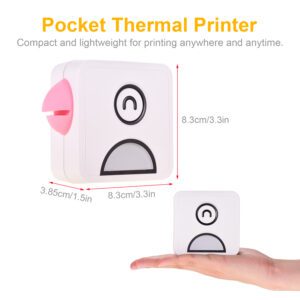 Poooli Portable Bluetooth Photo Printer - Inkless for iPhone Android, Pink