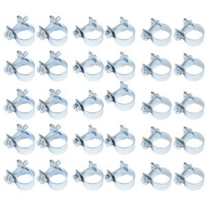 30 Piece Fuel Injection Hose Clamps for 1/4", 5/16", 3/8" Hoses