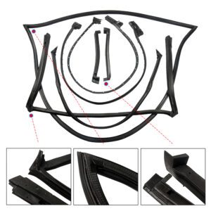 Full Weatherstrip Kit Weather Strip Seal 8489GGW For Chevrolet Corvette 1984-1989