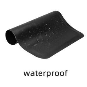 3x4 Feet Square Anti-Fatigue Salon Mat for Beauty Salon, Black
